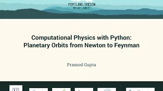 Pramod Gupta - Computational Physics with Python Planetary Orbits from Newton to Feynman