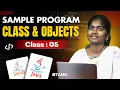 Java Programming 2025 Ep-5 Sample Program for Class and Objects in