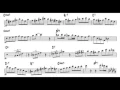 Chris Potter Cherokee(by Ray Noble)  in 12 (10) keys Solo transcription