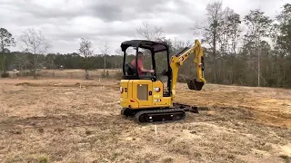 First job with the new Cat 301.8 mini excavator