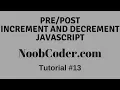 increment and Decrement Operators in JavaScript