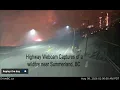 Highway Webcam Capture of Summerland Fire