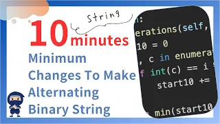 Minimum Changes To Make Alternating Binary String - LeetCode