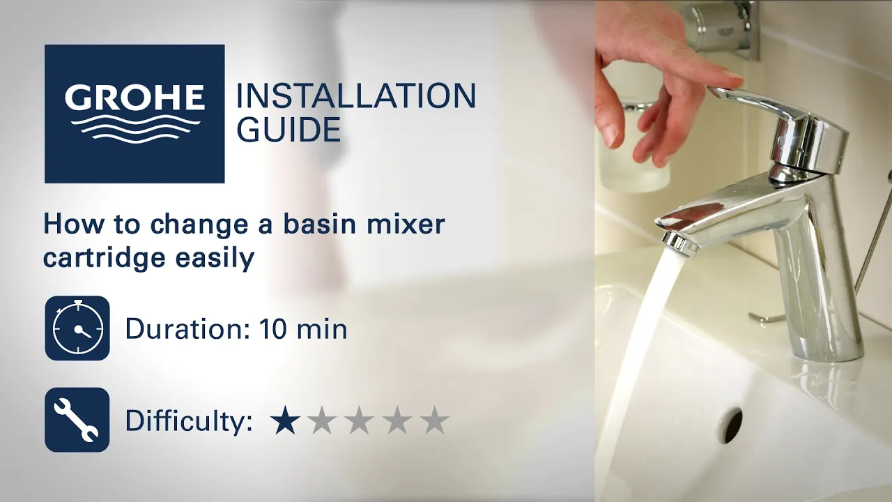 Changer la cartouche d'un mitigeur de lavabo GROHE pas à pas
