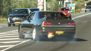 JDM Cars Leaving Go Japan 2025 CLOSE CALL Fails Supra 2JZ Skyline R32 500HP Skyline R33 RX7 