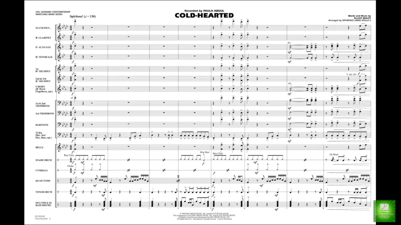 Cold-Hearted by Elliot Wolff/arr. Raymond James Rolle II
