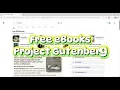 How to Download FREE eBooks Project Gutenberg Tutorial