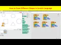 How to Draw Different Shapes in Scratches Language Square Triangle Circle Pentagon Hexagon