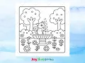 Cute Cat Moments Printable Coloring Book Bold Easy Coloring Sheets for Kids Adults