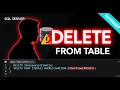 Delete Data from Table in SQL Server DELETE Query with SQL Script Beginner Tutorial