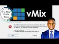 vMix Microsoft NET Framework Error SOLVED How to Fix Prevent