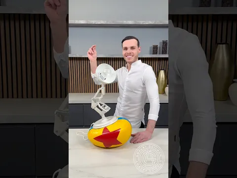 Chocolate Pixar Lamp! 💡 Can you believe it actually works!! #amauryguichon #chocolate