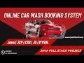 Online Car Wash Booking System Final Year Project 2026