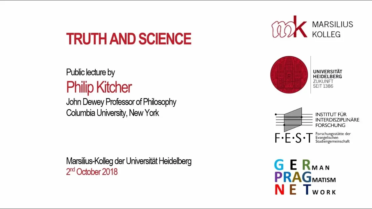 Philip Kitcher: Truth and Science