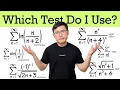Which series convergence test do I use TFD P-Series Telescoping DCT LCT AST Ratio more