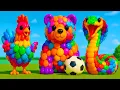 Download Lagu The mascot vibrato assistant snake placed on the football field is popular, co-produced and creative