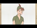 How to Draw PETER PAN Step by Step Disney Character Drawing Tutorial