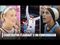 DiJonai Carrington EJECTED after Flagrant 2 foul on Sophie Cunningham WNBA on ESPN