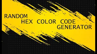 Random Hex Color Code Generator - HTML CSS JavaScript Creative Design Inspiration Indonesia