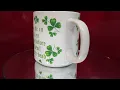 Vintage Lefton China Irish 1986 Be In Heaven Before The Devil Knows 05835 Mug
