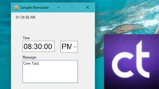 Visual Basic NET Tutorial - How to create a simple Reminder application