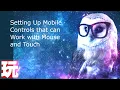 Unity PlayMaker Setting up a Dyanmic Touch Control Controller