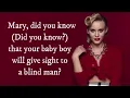 Zara Larsson - Mary, Did You Know? (Lyrics Video)