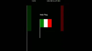 Italy Flag by using Python source code is in description