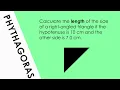 Pythagoras - Worked Example A