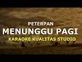 Lagu MENUNGGU PAGI - PETERPAN  KARAOKE VIDEO NO VOCAL MINUS ONE KUALITAS STUDIO