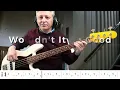 Nik Kershaw - Wouldn't It Be Good (Bass Cover) + TABS