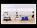 We dragged 10 beach wagons through sand grass and dirt These 3 came out on top