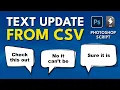 Photoshop Script Text Update From CSV