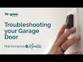Troubleshooting Your Garage Door Progress Residential