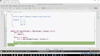 Java - Write a program to find the fibonacci of a number using a HashMap