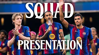 SQUAD PRESENTATION SPEECHES FC Barcelona