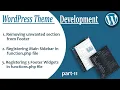 How to Create Custom Footer and Sidebar in Wordpress WP Theme Development
