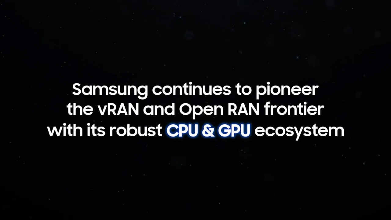 Samsung Networks vRAN milestones video