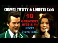 Download Lagu CONWAY TWITTY \u0026 LORETTA LYNN - 10 Greatest Hits \u0026 #1 Songs - LIVE! (1970-1988)