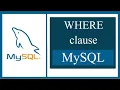 WHERE CLAUSE in MySQL