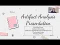 MAE 670 Artifact Analysis Presentation by Malia Sirota