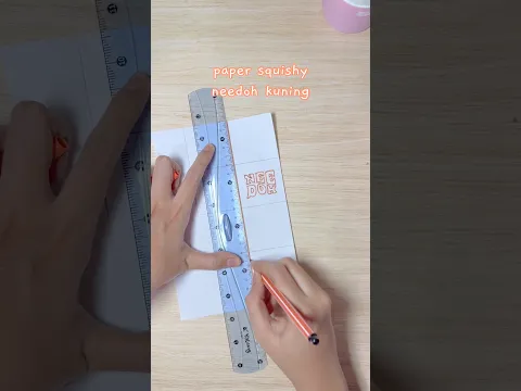 GEMES BGT NEEDOH KUNING TUTORIAL💛 #artbytatae #papersquishy #art #diy #papercraft #paperart