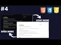 Theme Toggle Using HTML CSS JavaScript with Full EXPLANATION in Hindi Project 4