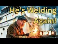 Lagu Boat Hull Welding: Stern Reconstruction in Action
