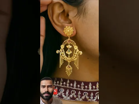 #gold #goldearrings #shortsfeed #fashion #shortvideo #bridaljewellery #latest