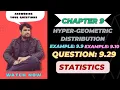 question 9 29 statistics ch 9 class 11 hypergeometric probability distribution faiqahmad