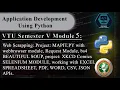 Application Development Using Python VTU 5th SEM VTU Module 5 18CS55