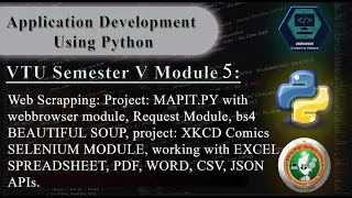 Application Development Using Python VTU 5th SEM VTU Module 5 18CS55