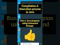 Compilation and Execution Process in Java Java Program Compile and Run in Command Prompt
