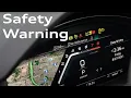 Audi FAQ Pre-Sense Warning Dash